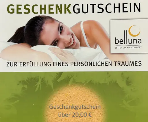 Geschenkgutschein im Wert von 20 EUR